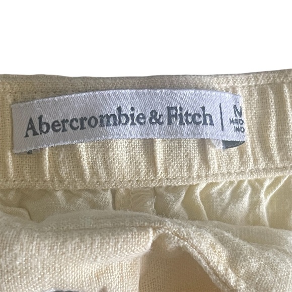 Abercrombie &Fitch Yellow Button-Front Mini Skirt Size: M - Picture 5 of 7